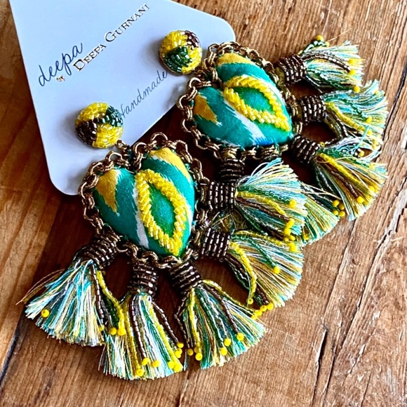 Multicolor Tassel Earrings - Picture 9 of 16